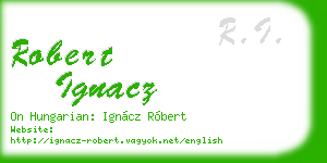robert ignacz business card